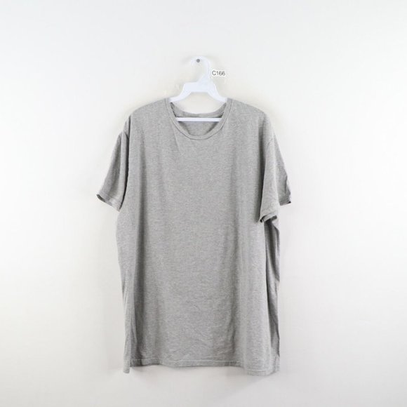 Vtg Streetwear Blank Distressed Short Sleeve Shirt - Picture 1 of 7